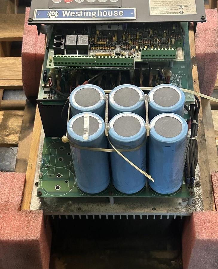 Used WESTINGHOUSE UNICO,1100-460-050-C-N-F00,DRIVE AC FLUX VECTOR 60HP 460VAC