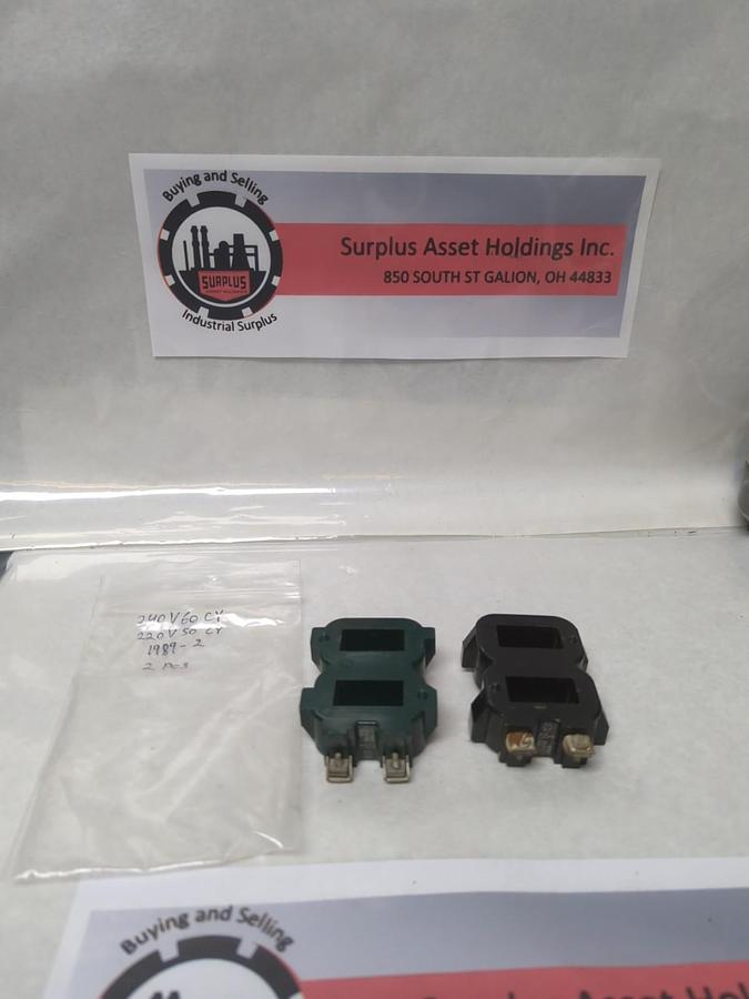 Used CUTLER HAMMER,1989-2,COIL240V 60CY 220V 50CY LOT OF 2 PRE-OWNED