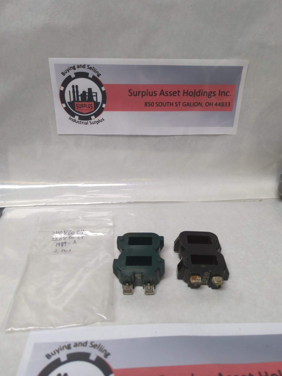 Used CUTLER HAMMER,1989-2,COIL240V 60CY 220V 50CY LOT OF 2 PRE-OWNED