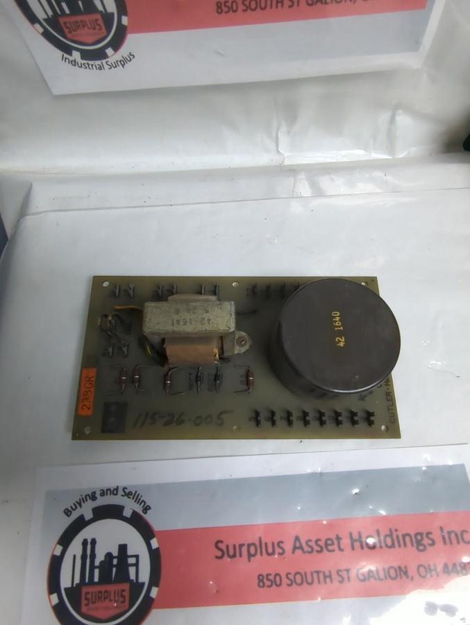 Used CUTLER-HAMMER,58-3516,FIRING AMP CONTROL WINDINGS CIRCUIT BOARD PRE-OWNED