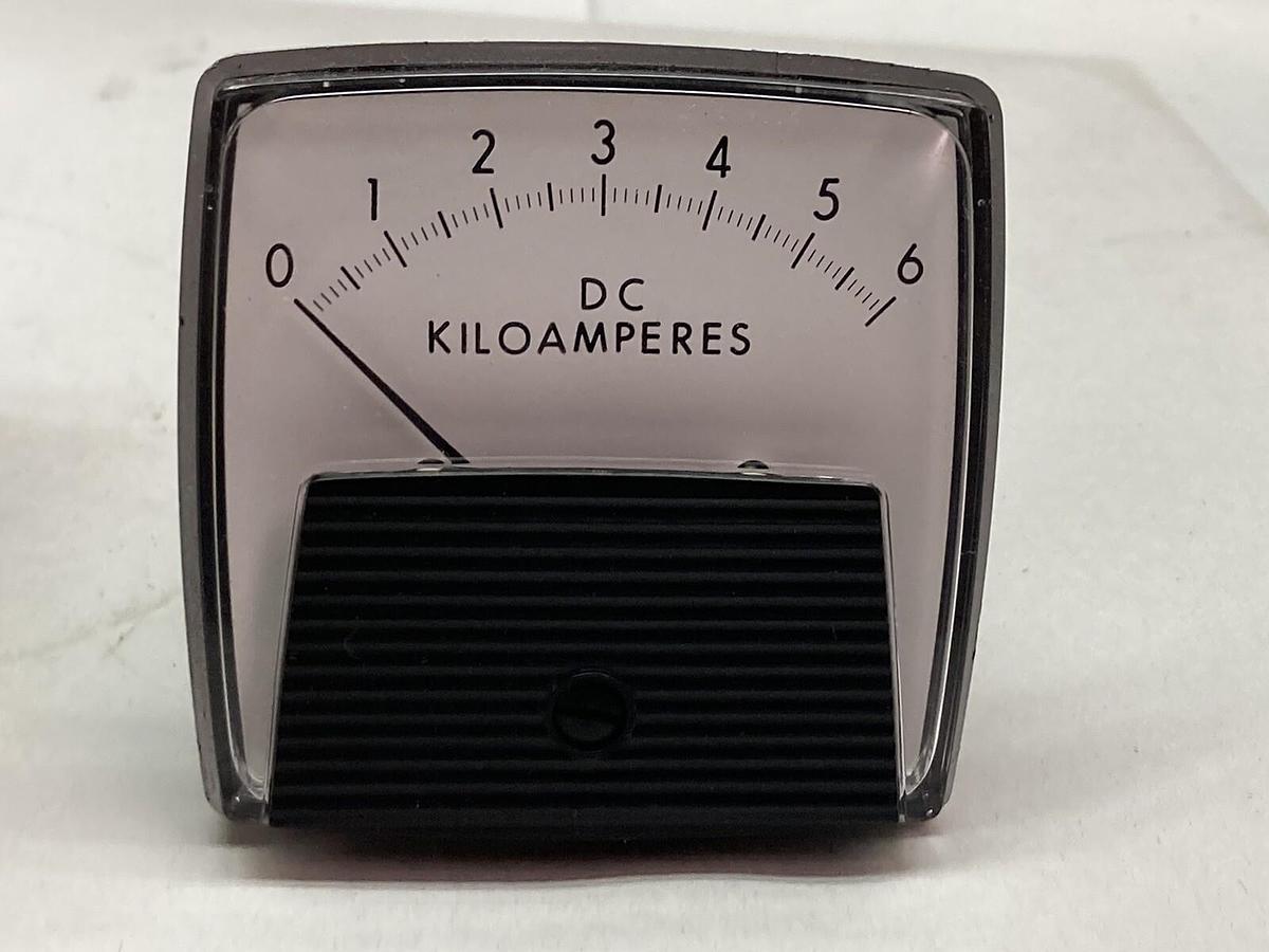 Used General Electric,0-6,DC Kiloamperes Gauge Filter
