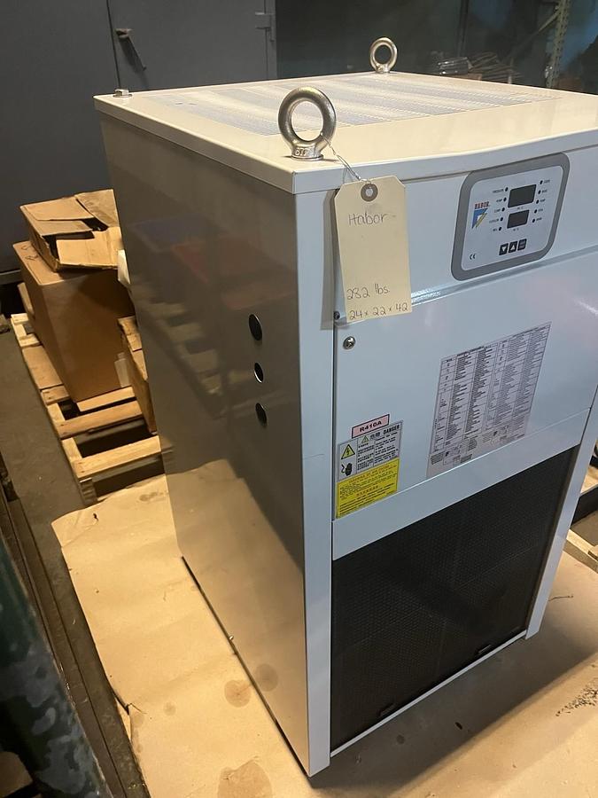 Used HABOR,HBO-1000PSB,OIL COOLER CHILLER 18K BTU 3PH 220V R410A