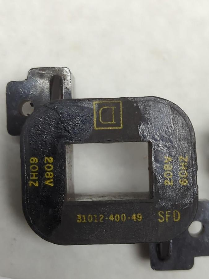 Used SQUARE D,31012-400-49,COIL 208V 60HZ LOT OF 2 PRE-OWNED