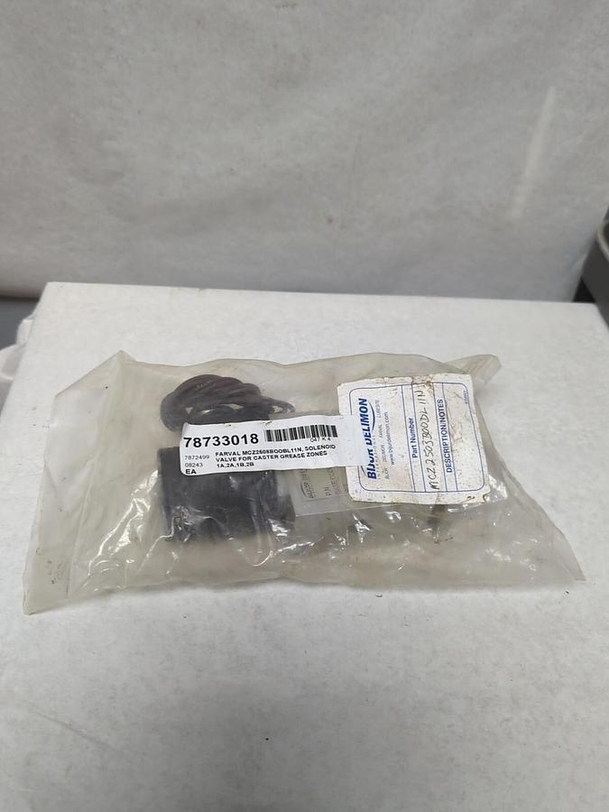 BIJUR DELIMON,MCZ2508BOOBL11N,FARVAL SOLENOID VALVE NOS
