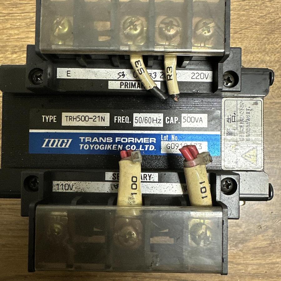 Used Togi,TRH500-21N,Transformer 500VA