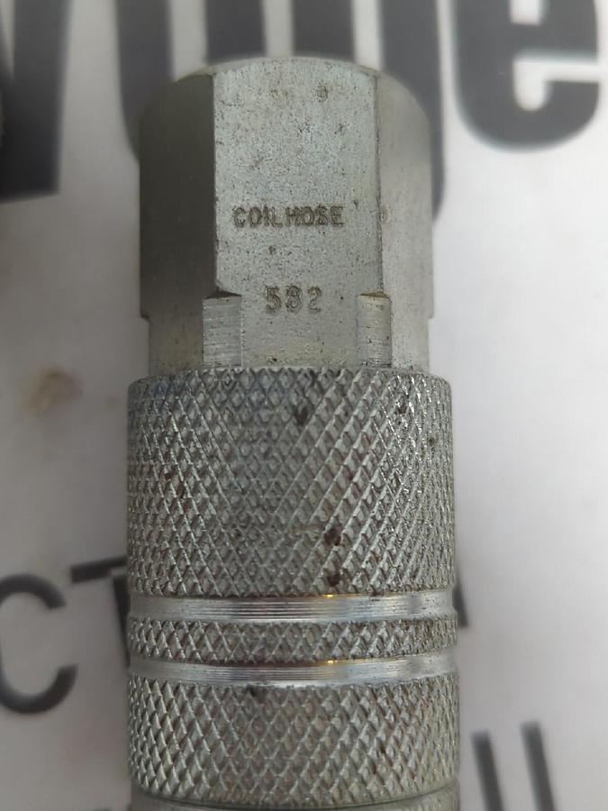 COILHOUSE,582, 1/4 INCH FEMALE NPT PNEUMATIC HOSE COUPLER LOT OF 2 NOS