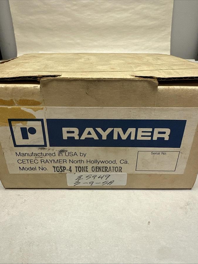 Raymer,TGSP-4,Tone Generator