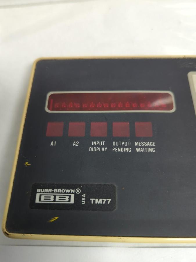 Used BURR-BROWN,TM77,BATCH CONTROL INTERFACE PANEL/KEYBOARD PRE-OWNED