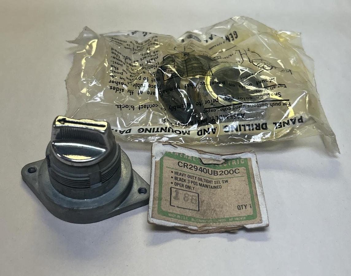 GENERAL ELECTRIC,CR2940UB200C,SELECTOR SWITCH NOS