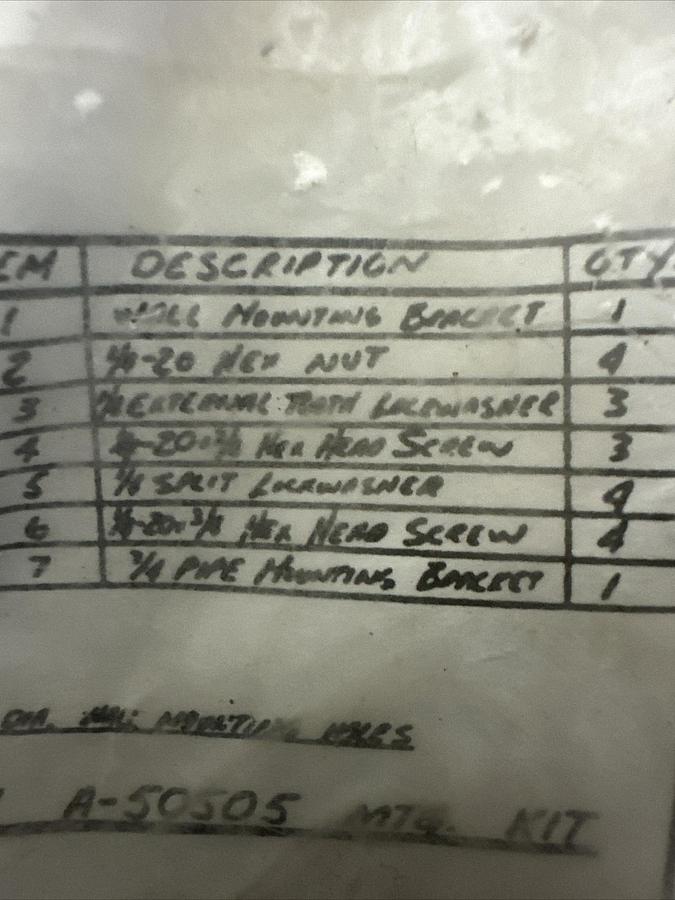 Used Merlam Instruments,51034,Mounting Bracket