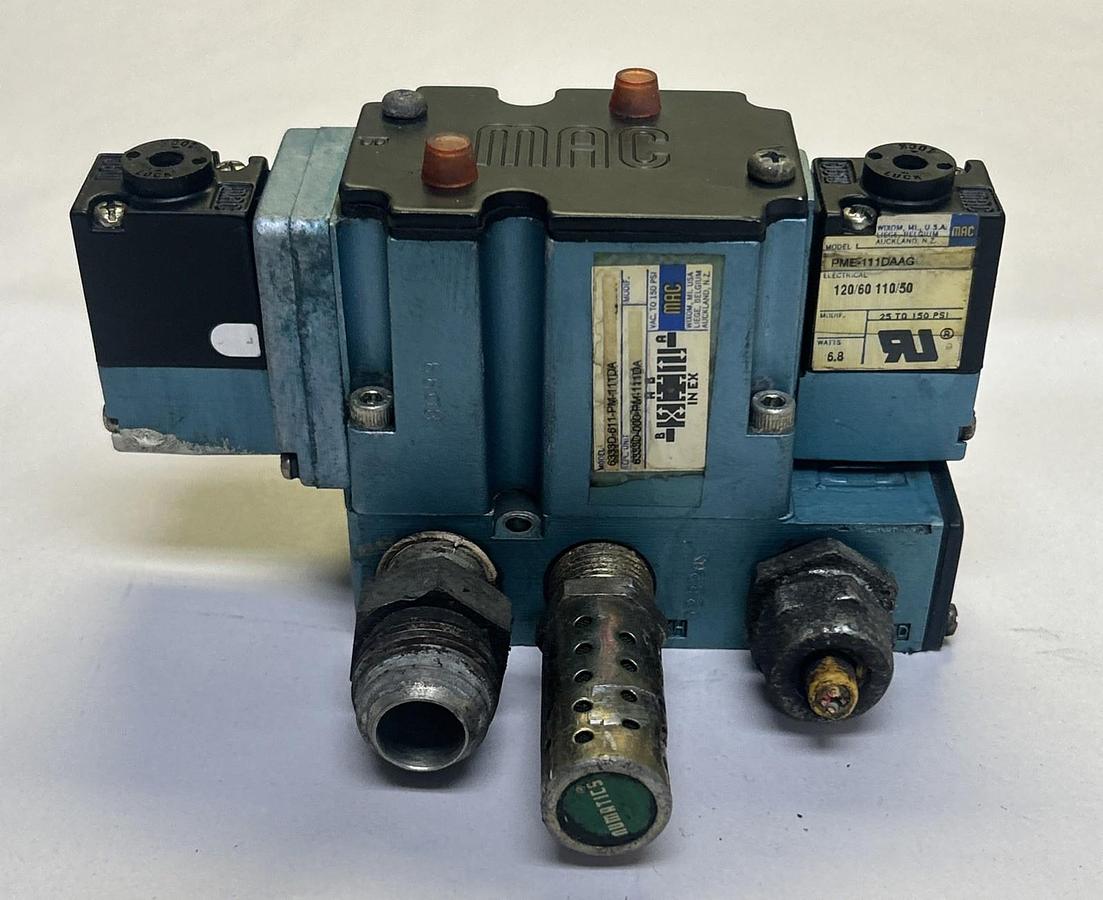 Used MAC VALVES,6333D-611-PM-111DA,SOLENOID VALVE