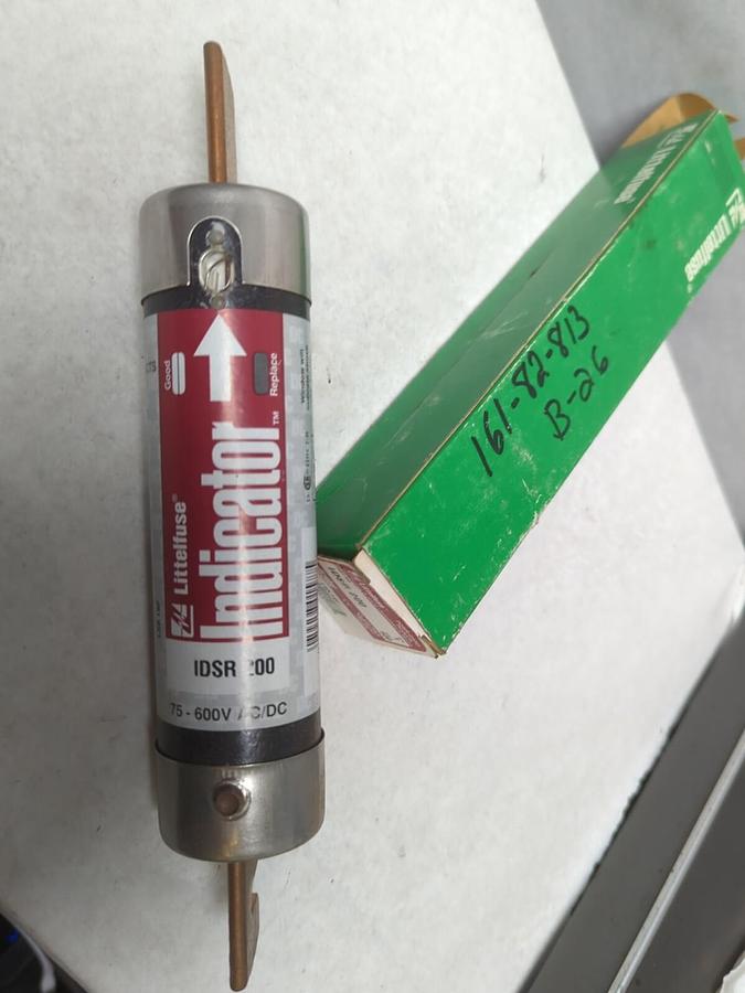 LITTELFUSE,IDSR 200,INDICATOR 200 AMP FUSE NOS
