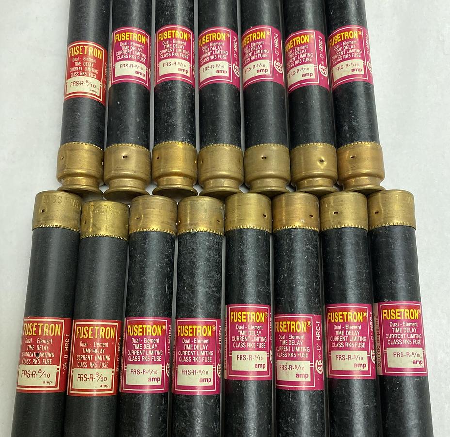Cooper Bussmann,FRS-R-8/10,Fusetron Fuse Lot Of 15 NOS