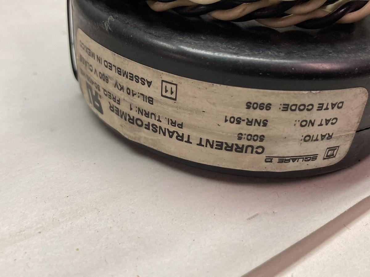 Square D,5NR-501,Current Transformer Ratio 500:5 600V 50-400HZ