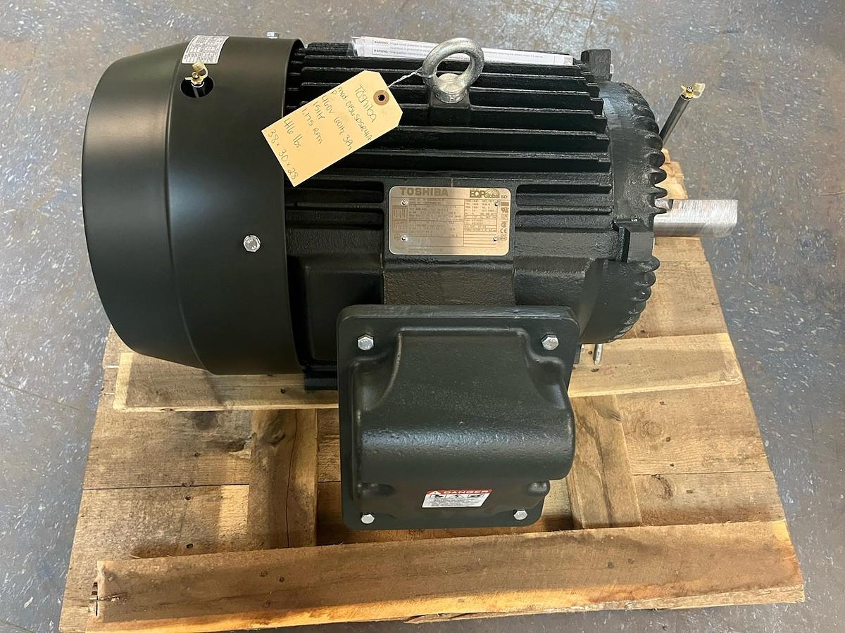 TOSHIBA,0156SDSR41A-P,EQP SEVERE DUTY MOTOR 15HP 1175RPM 3PH 284T