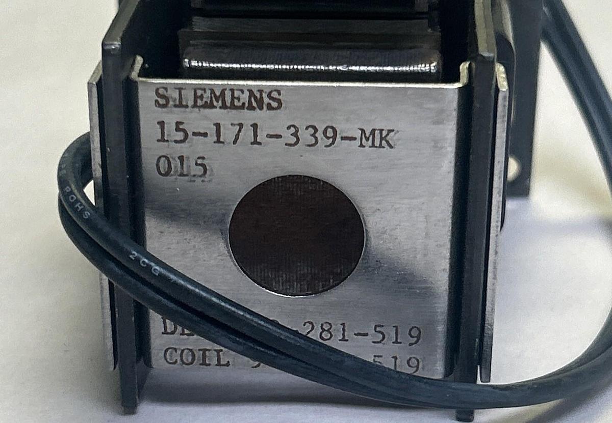 SIEMENS,15-171-339-MK,AIR BREAKER SOLENOID NOS