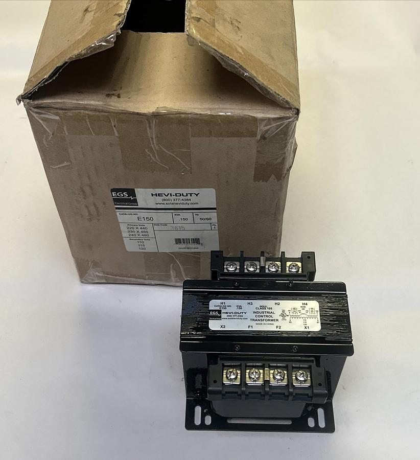 EMERSON SOLA,E150,HEVI-DUTY CONTROL TRANSFORMER .150KVA 50/60HZ NOS