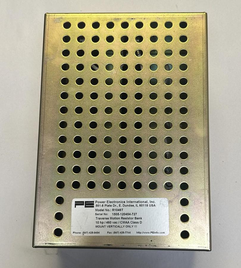 Used POWER ELECTRONICS,R1046T,TRAVERSE MOTION RESISTOR BANK