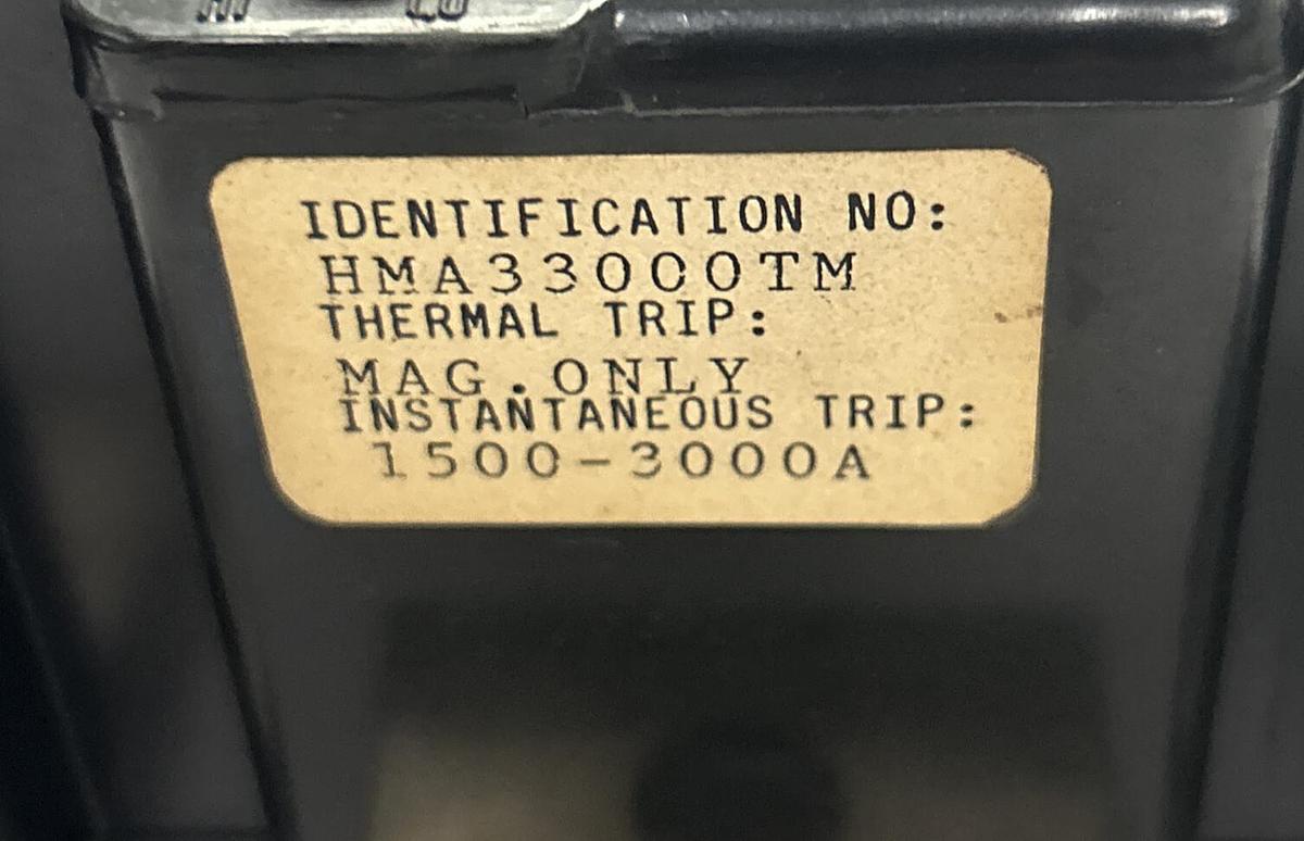 EATON CUTLER HAMMER,HMA33000TM,TRIP UNIT 800A 3P NOS