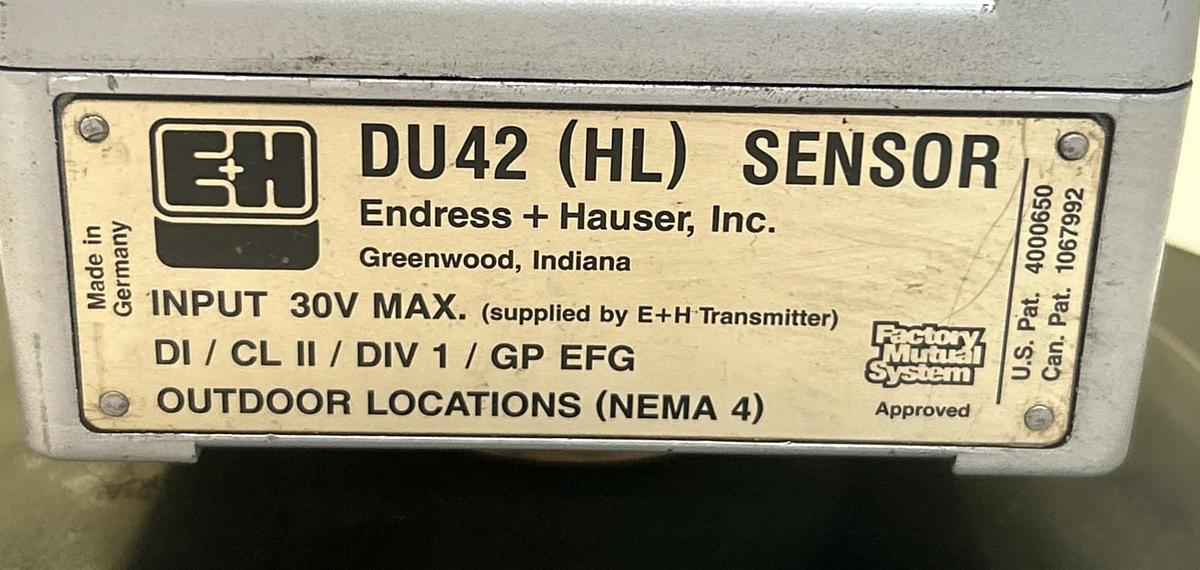 Used ENDRESS HAUSER,DU42,ULTERSONIC SENSOR