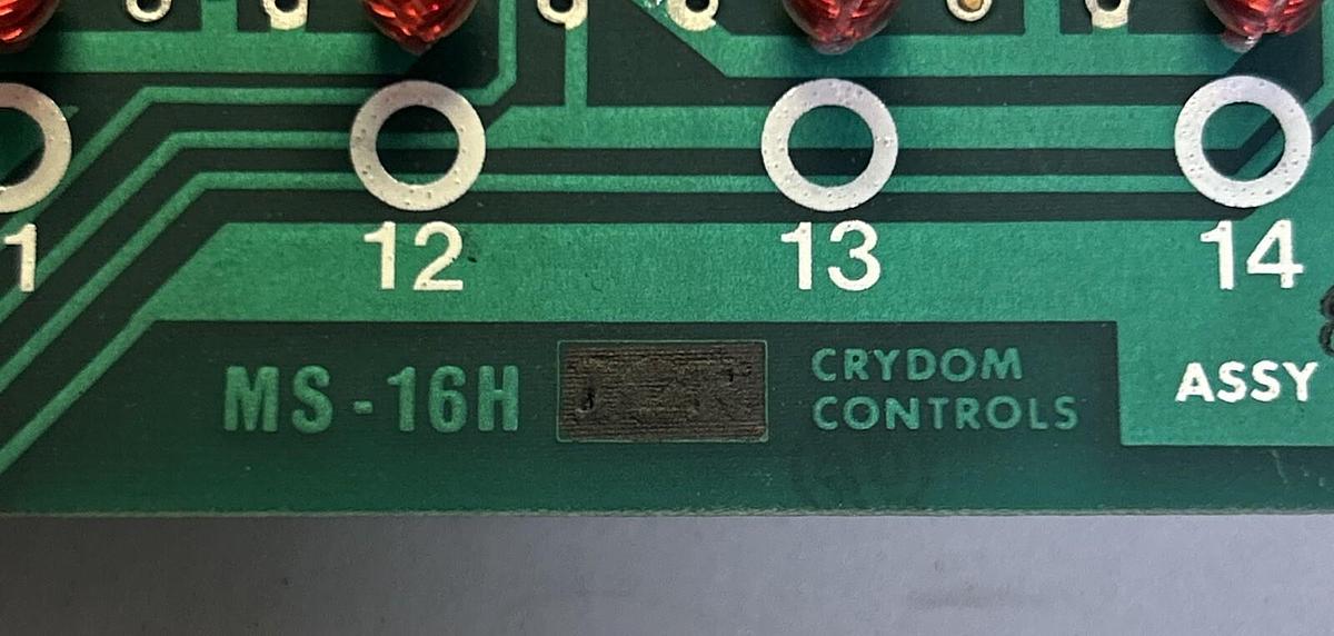 Used CRYDOM CONTROLS,MS-16H,RELAY CIRCUIT BOARD