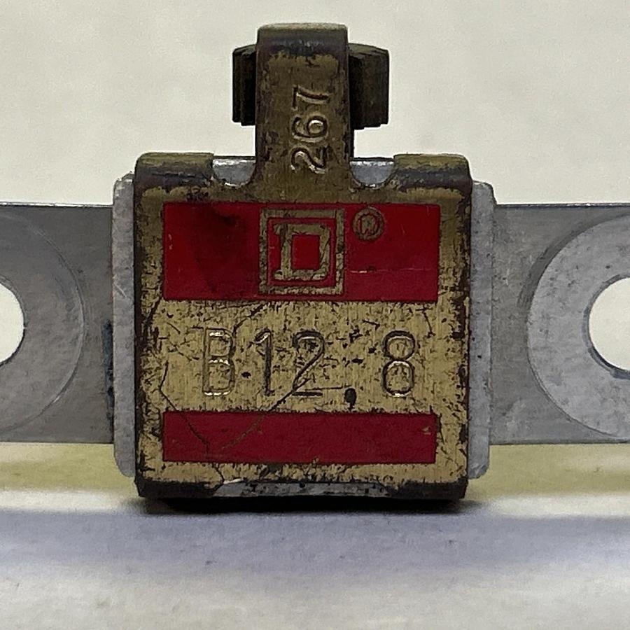Used SQUARE D,B12.8,THERMAL OVERLOAD HEATER ELEMENT LOT OF 2