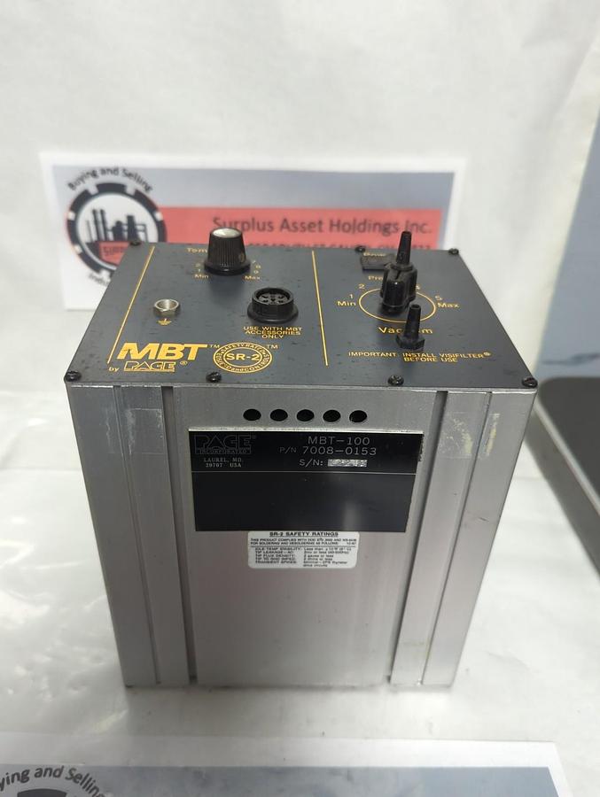 Used PACE,7008-0153,MBT-100 DESOLDERING STATION POWER UNIT PRE-OWNED