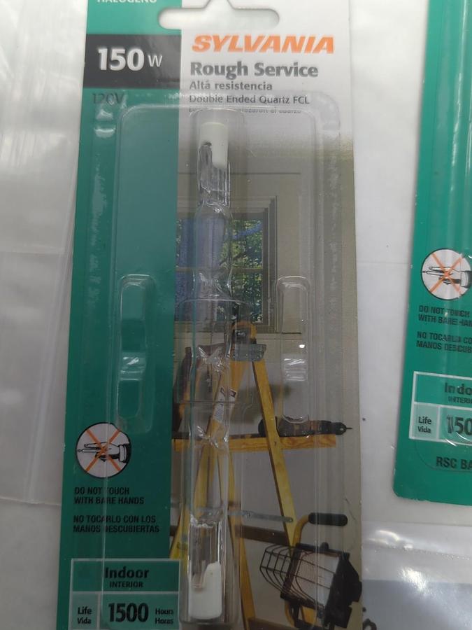 SYLVANIA,X17357,T3 HALOGEN BULB LOT OF 3 NOS