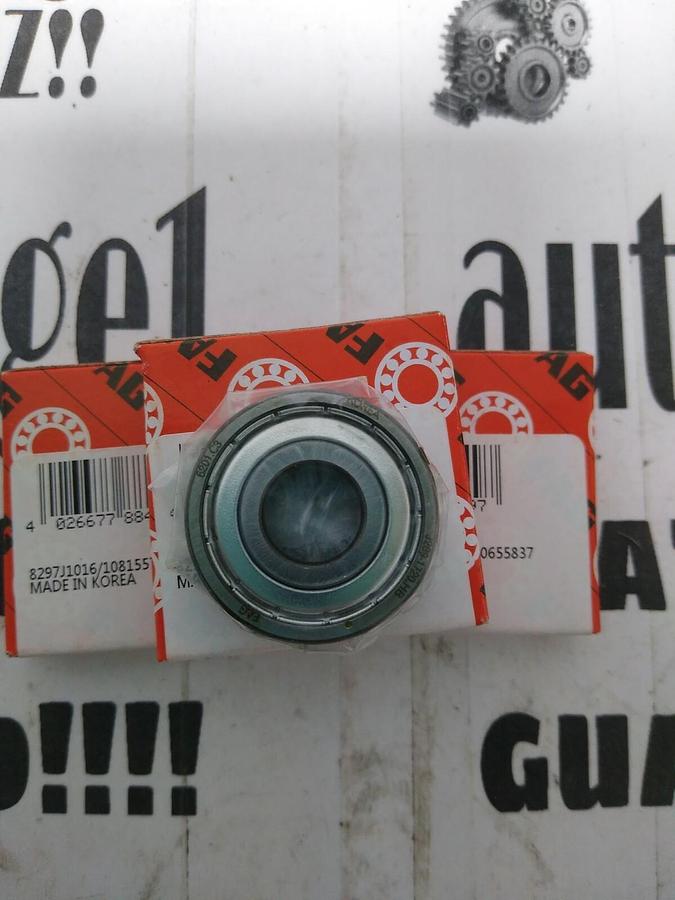 Used Fag,6201-2ZR-C3-L38,Deep Groove Ball Bearing Double Shielded Lot of 3 NOS