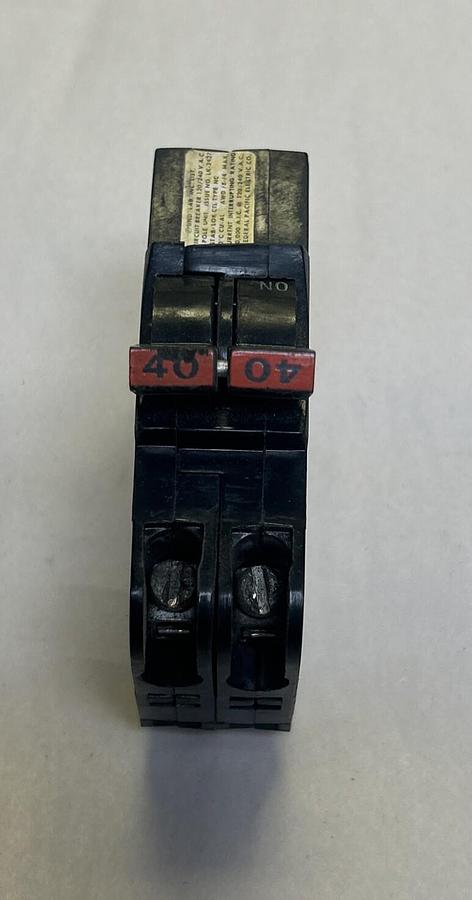 Used FEDERAL PACIFIC,NC240,CIRCUIT BREAKER 40A 120/240V 2P