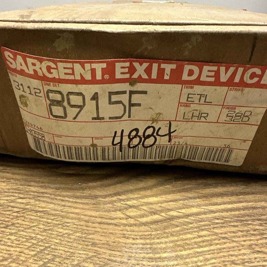 Used Sargent,8915F,Satin Stainless Steel Finish Exit Device Left Hand Reverse