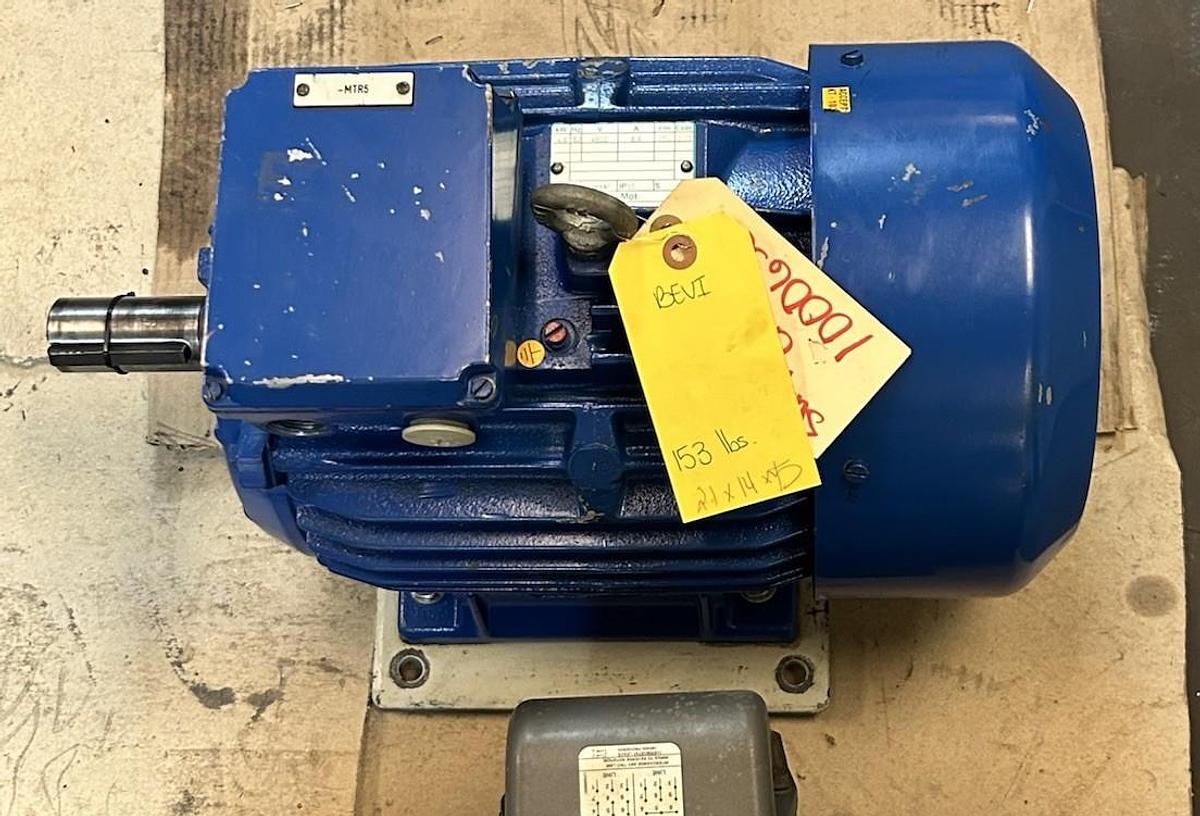 Used BEVI,132M-6A,MOTOR 4.6KW 480V 1152RPM 3PH