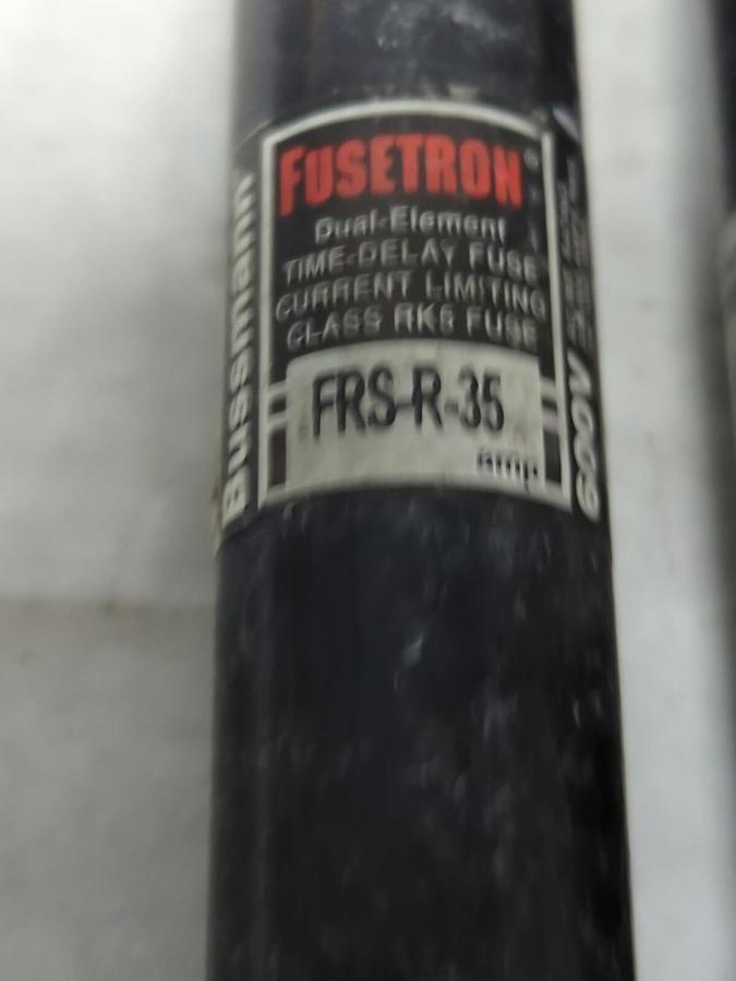 Used COOPER BUSSMANN,FRS-R-35,FUSETRON 35 AMP FUSE LOT OF 2 PRE-OWNED