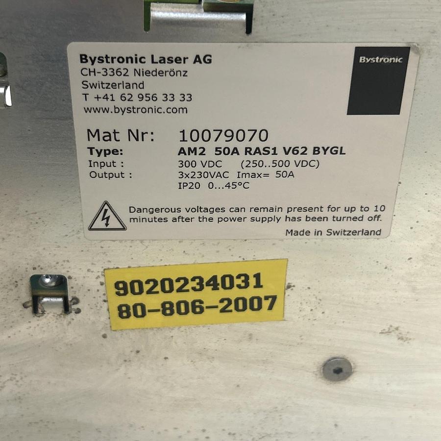 Used BYSTRONIC LASER,10079070,INVERTER NO COVER