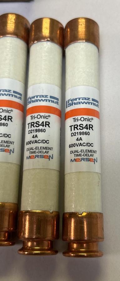 MERSEN,TRS4R,TRI-ONIC FUSE 4A 600V BOX OF 10 NOS