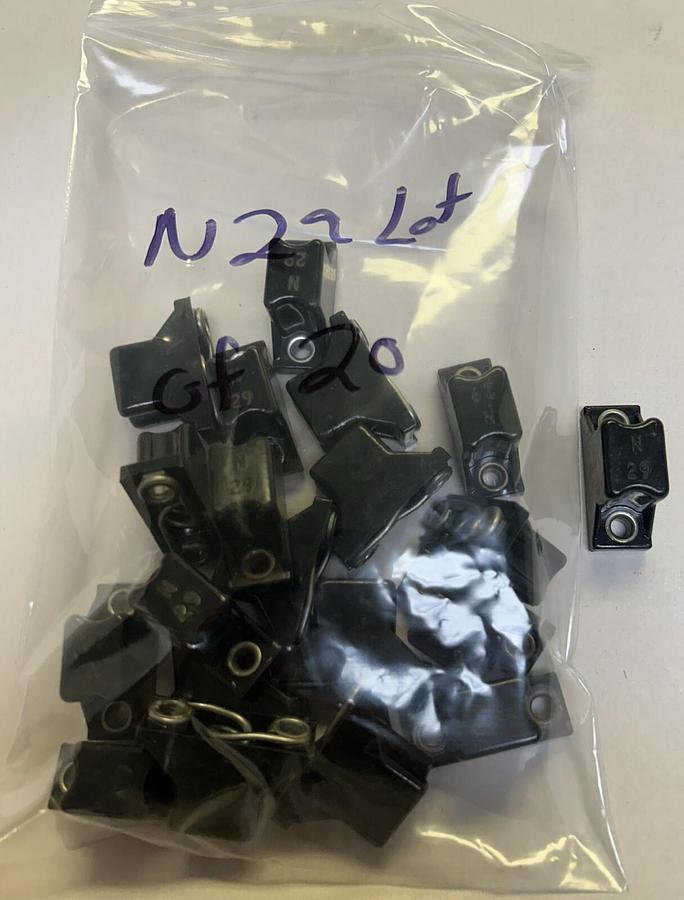 Used ALLEN BRADLEY,N29,THERMAL OVERLOAD HEATER ELEMENT LOT OF 20