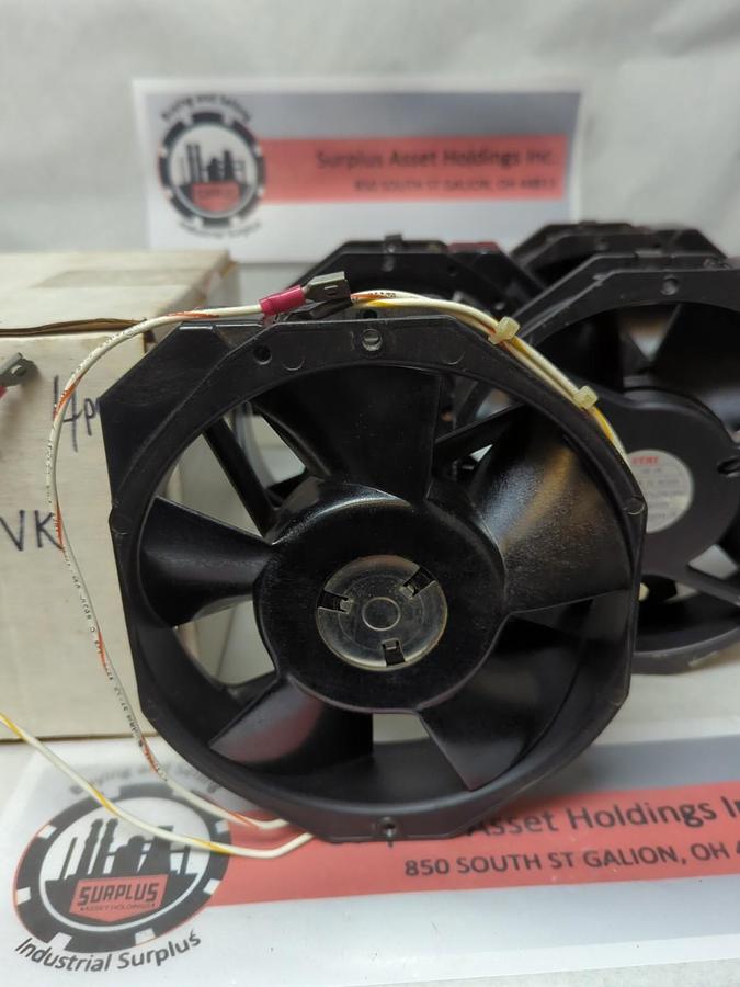 Used ETRI,MODEL 148VK,THERMO PROTECTED FAN 208-240V 50/60HZ 35/33V 200/170mA LOT OF 4