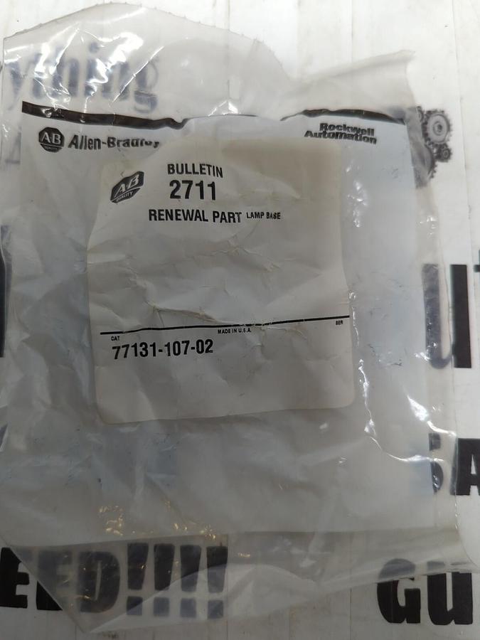 ALLEN BRADLEY,77131-107-02,LAMP BASE RENEWAL PART NEW