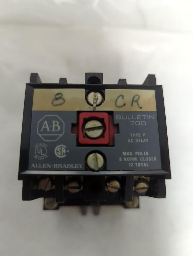 Used ALLEN BRADLEY,700-P400A1,SERIES A CONVERTIBLE CONTACT CONTROL RELAY PRE-OWNED