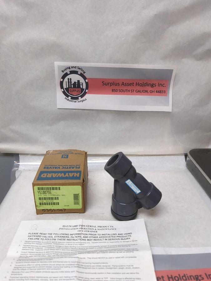 HAYWARD,YS100755,PVC Y-STRAINER 3/4 INCH NOS