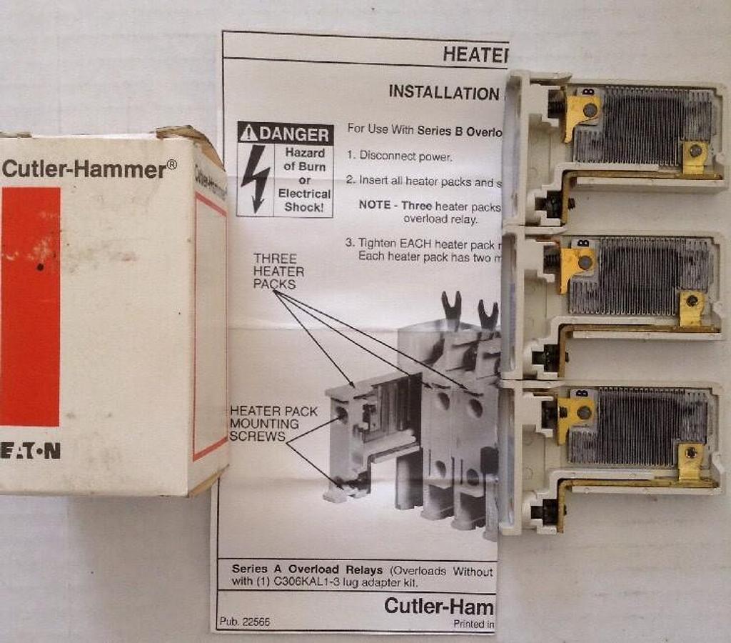 Cutler-Hammer,H2002B-3,Heater pack LOT OF 4