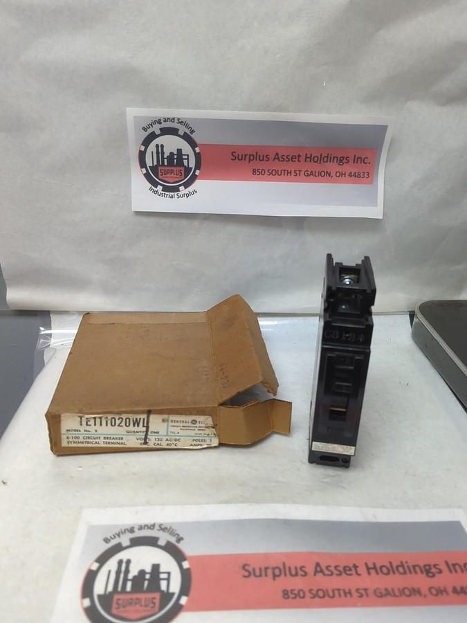 GENERAL ELECTRIC,TE111020WL,CIRCUIT BREAKER 1-POLE 20 AMP NOS