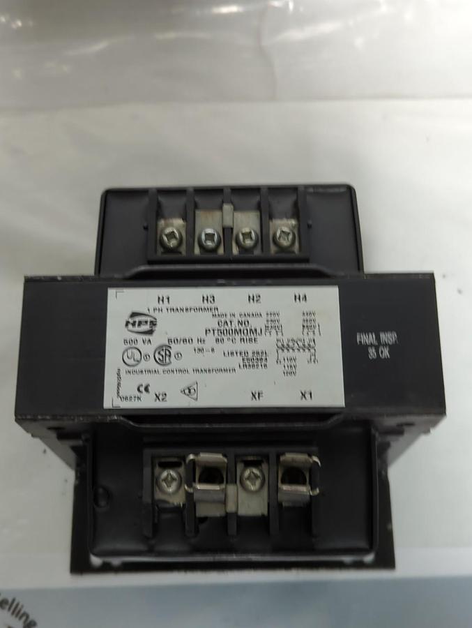 Used HPS,PT500MQMK,INDUSTRIAL CONTROL TRANSFORMER 500VA 50/60HZ PRE-OWNED