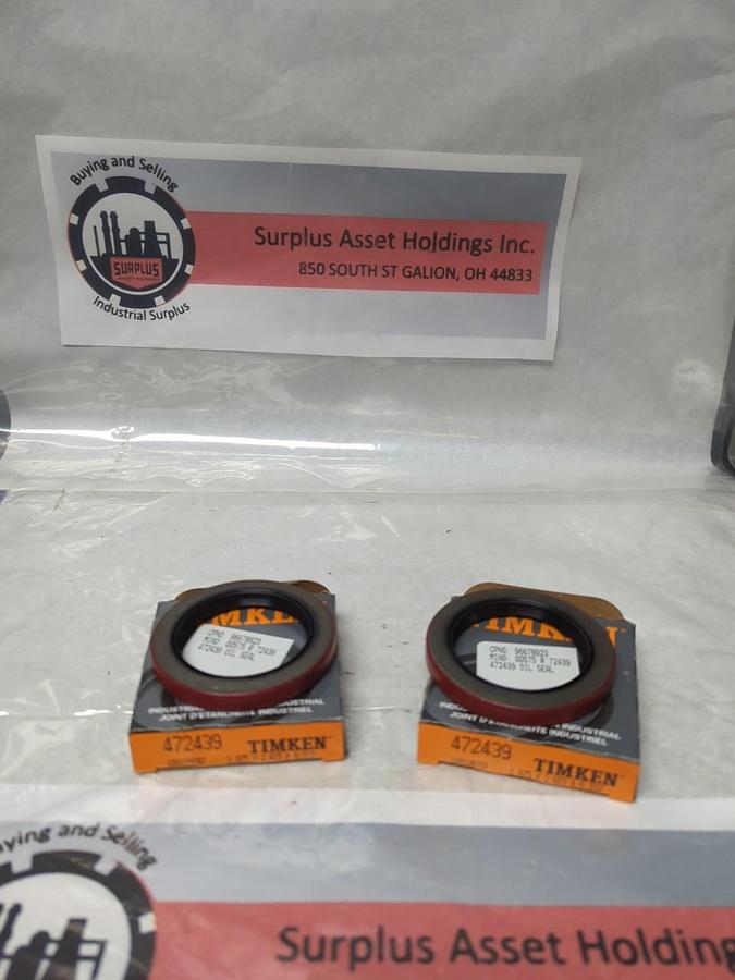 TIMKEN,472439,OIL SEAL 1.875 X 2.623 X 0.312 LOT OF 2 NOS
