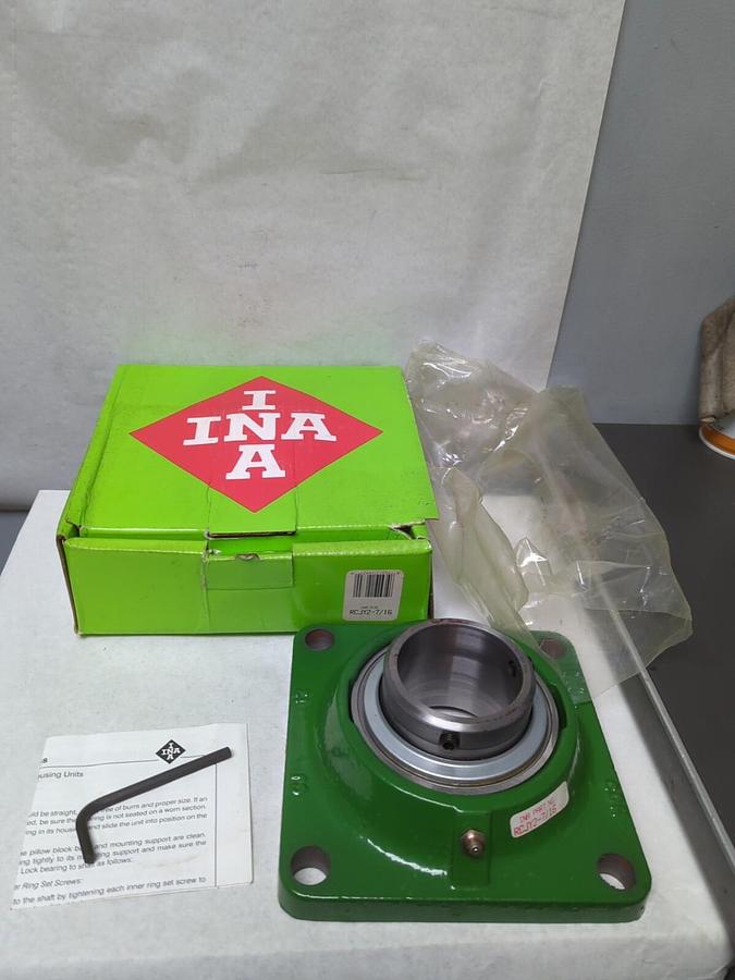 INA,RCJY2-7/16,4-BOLT FLANGE MOUNT BEARING 2-7/16 INCH BORE NOS