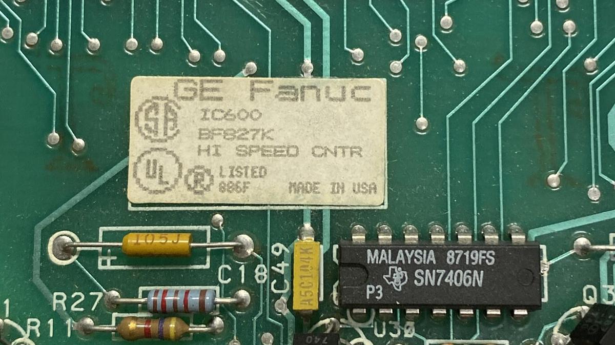 Used GE FANUC,IC600BF827K,HIGH SPEED COUNTER MODULE PC BOARD