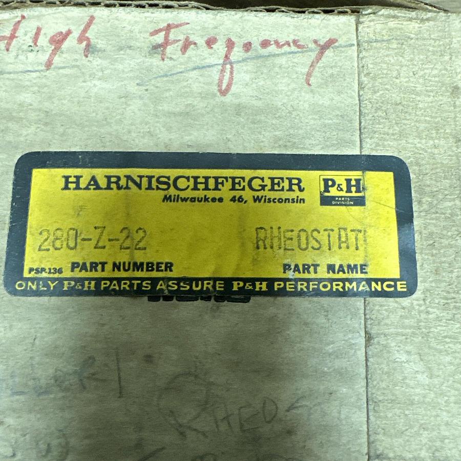 Harnischfeger,280Z22,Rheostat