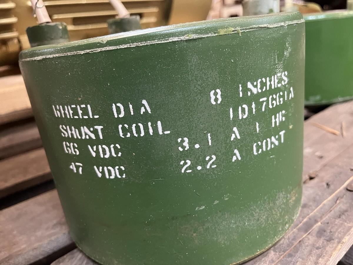 Used GE,1D176G1A,SHUNT COIL 8" WHEEL DIA 47/66VDC