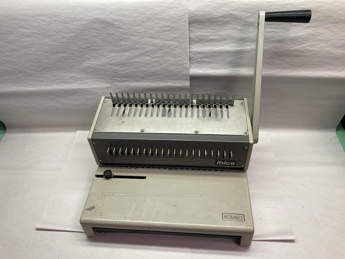 Used Ibico,Model Kombo,Manual Comb Binding Machine Book Binder Heavy Duty