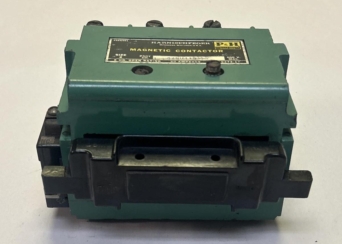 Used P&H,479U11D1,MAGNETIC CONTACTOR SIZE 2 50AMP 600V